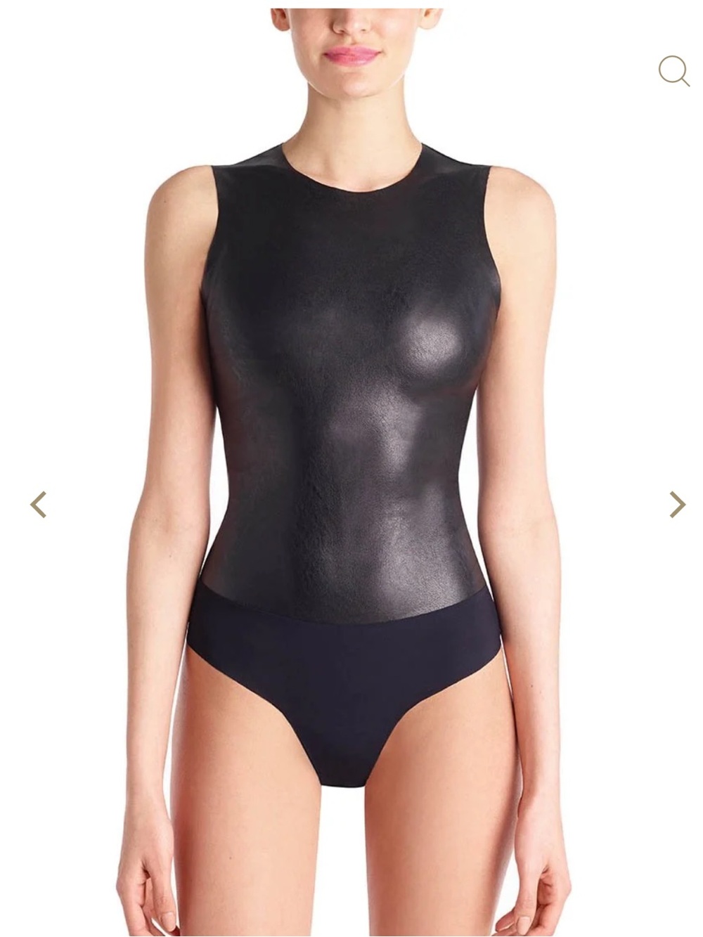 Commando Faux Leather Bodysuit Size L